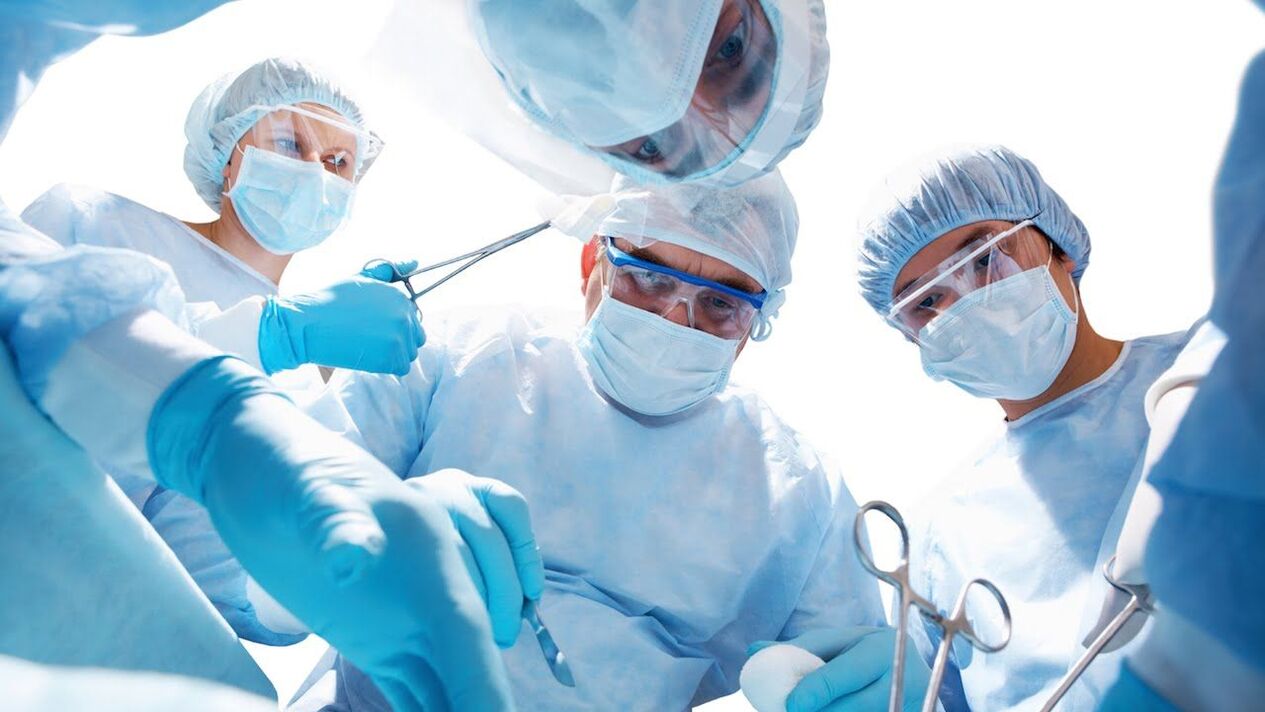 chirurgische Behandlung von Prostatitis