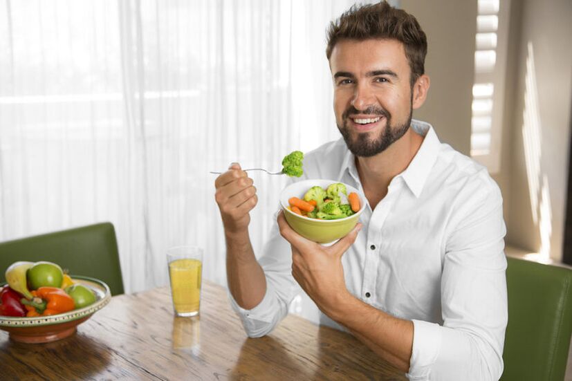 richtige Ernährung bei Prostatitis bei Männern